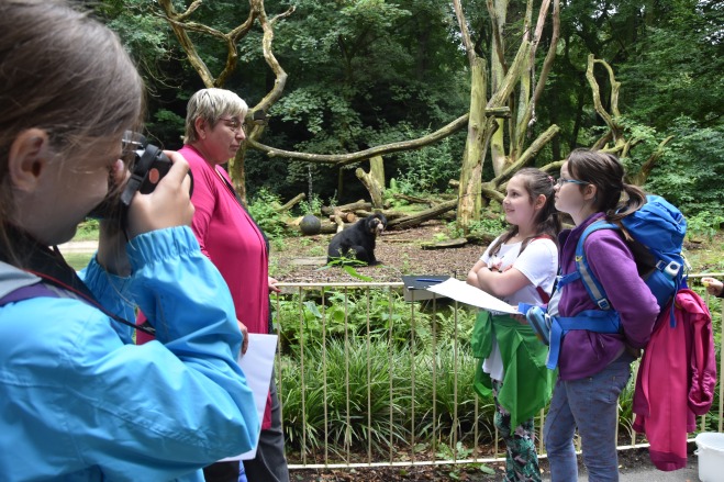 Zooreporter interviewen Heike Renkawitz, die Vorsitzende des Fördervereins Kinder und Zoo Dortmund.